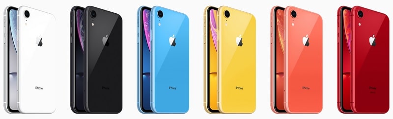 iPhone XR のカラーバリエーション