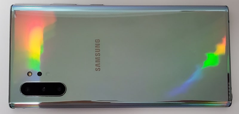 Galaxy Note10+の背面デザイン