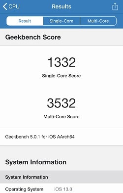 iPhone 11 Pro のGeekbenchベンチマークスコア